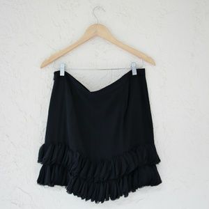 Banana Republic Black Petaled Mini Skirt